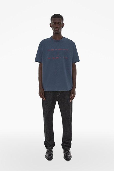 OUTER SP TEE COTTON PRUSSIAN BLUE 3