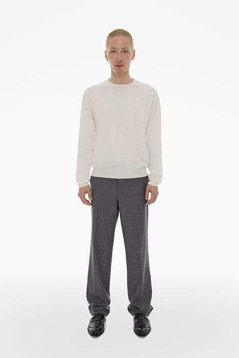 FINE GAUGE CREW VISCOSE, THERMOPLASTIC PO IVORY 3