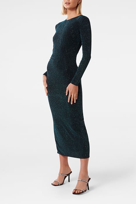 MONICA RUCHED GLITTER BODYCON BLUE GLITTER 4