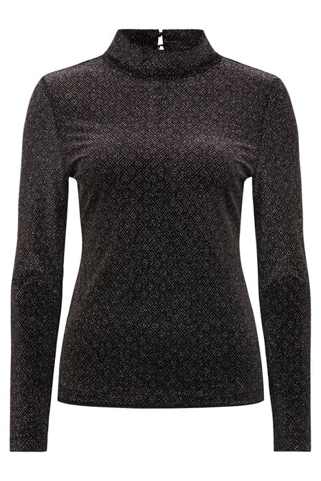 MARINA VELVET HIGH NECK TOP BLACK 4