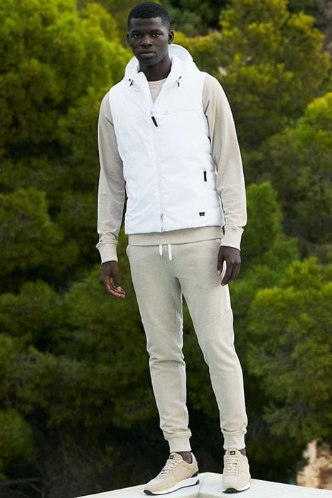 LOGAN | CUFFED SWEATPANTS SAND MELANGE 1