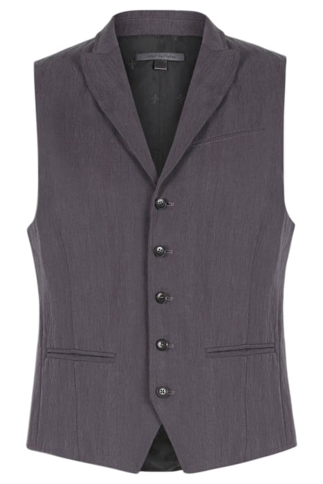 SLIM FIT PEAK LAPEL VEST WITH WIRE INSER DRIED BERRY 1