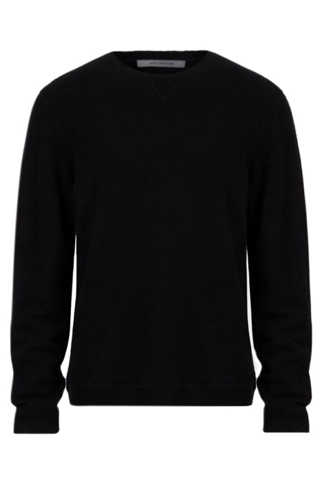 REGULAR FIT LS BOILED CASHMERE CREW WITH BLACK 1