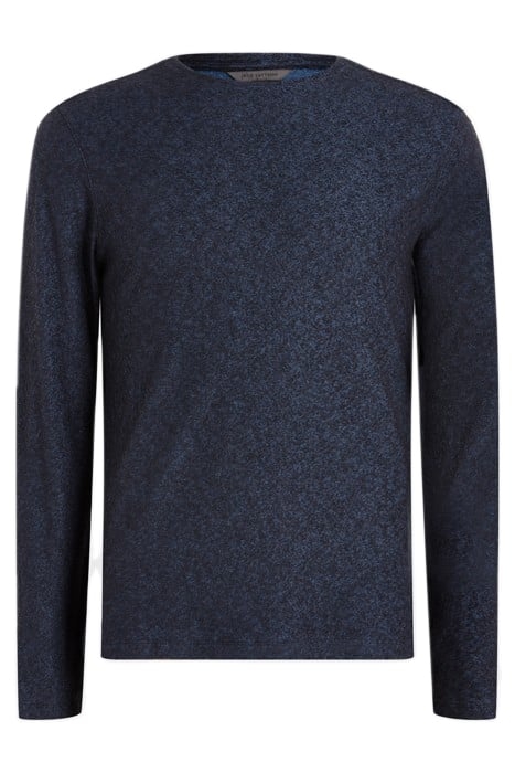 HARALSON REGULAR FIT LS CREW WITH TEXTU DARK NAVY 1