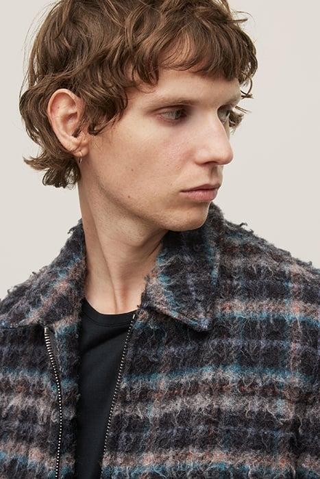 SLIM FIT ZIP FRONT JACKET WITH ZIP HIP P ELECTRIC SKY BLUE 2