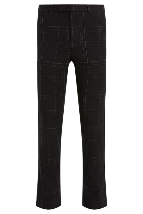 SLIM FIT PANTS WITH WELT HIP POCKET AND BLACK 2