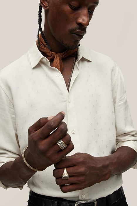 STRAIGHT BOTTOM HEM SHIRT WITH REGULAR C WHITE 2