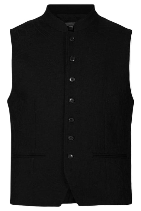 BLAIR VEST BAND COLLAR VEST WITH ADJUSTA BLACK 1