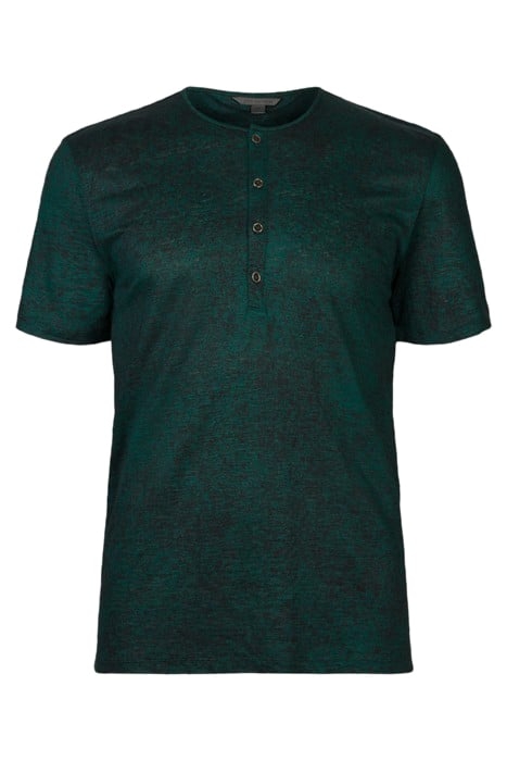 TORRANCE REGULAR FIT SS LINEN HENLEY WIT VERIDIAN 1