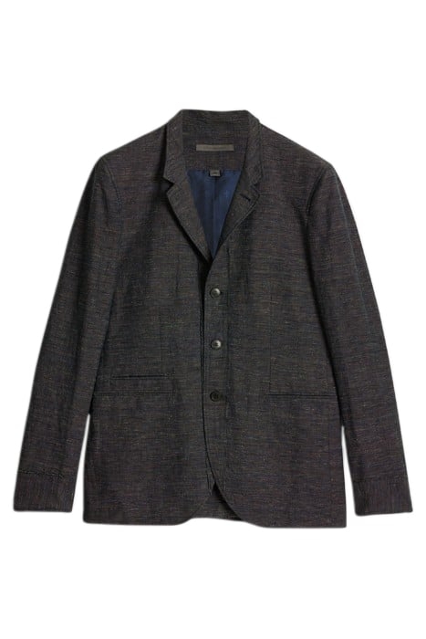 SLIM FIT JACKET WITH BANDCOLALR WITH RAW MARINE 2