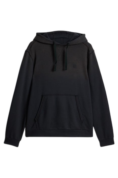 RANDAL LS OMBRE WASH PO HOODY BLACK 2