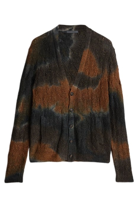 SOLANO REGULAR FIT LINEN BOUCLE CARDIGAN COPPER 2