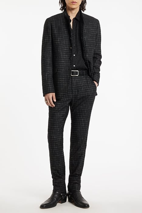 SLIM FIT PANTS WITH WELT HIP POCKET AND BLACK 2