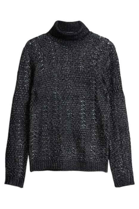 BARCLAY LS TURTLE NECK W RANDOM BREAK CA METAL BLACK 2