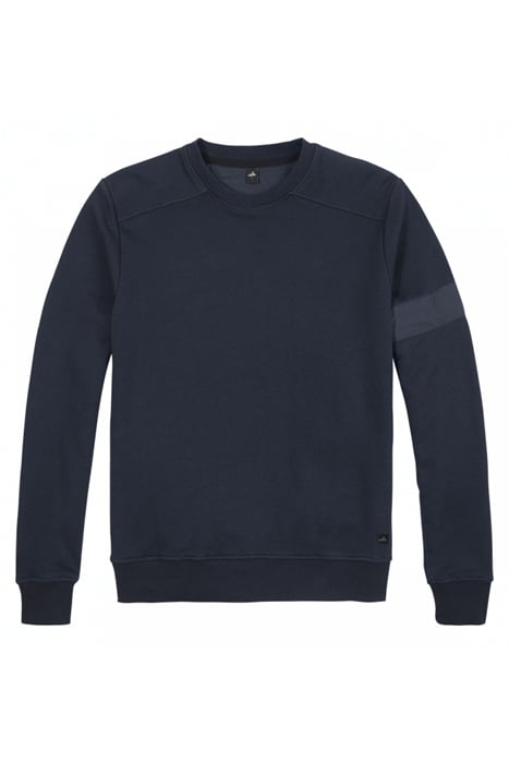 MOORE-BAND | CREW NECK SWEATER NAVY BLUE 1