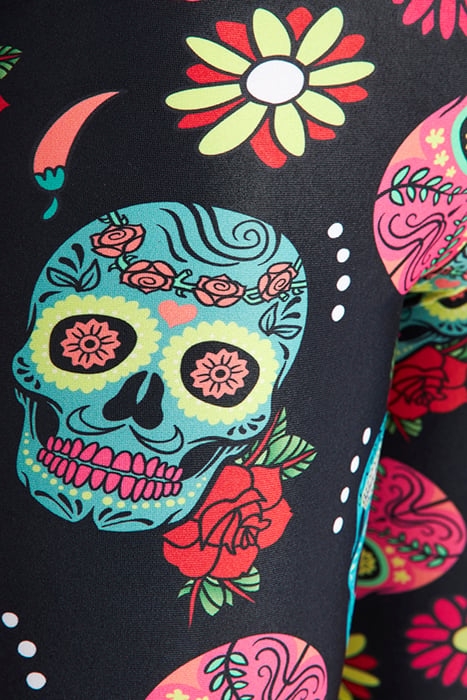 M CRAZY SKULLS CARNIVAL JAMMER BLACK MULTI 7