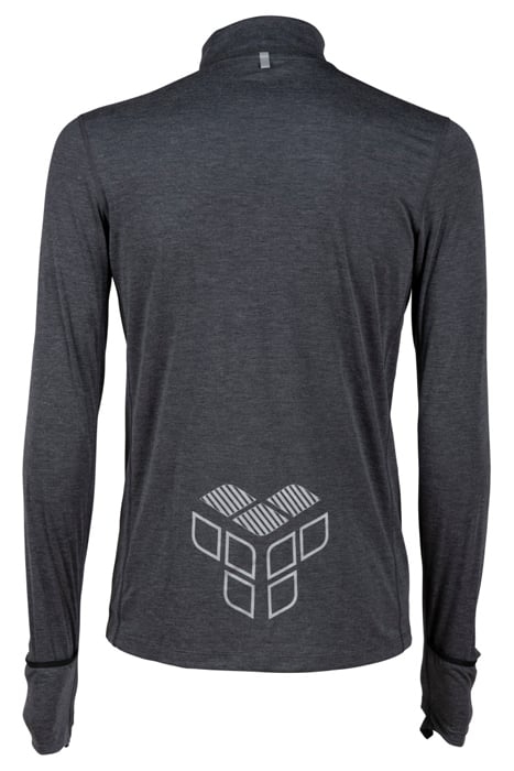 M THERMAL H/Z LONG SLEEVE BLACK MELANGE-SILVER 4