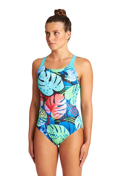 W TROPICS SWIM PRO BACK ONE PIECE MARTINICA-BLACK MULTI 1