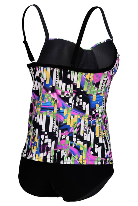 WOMEN'S BODYLIFT TANKINI CAROLINA C-CUP BLACK MULTI-BLACK 7