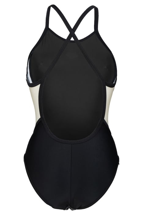 WOMEN'S ARENA ICONS SWIMSUIT FAST BACK P ASPHALT-BLACK-WHITE 5