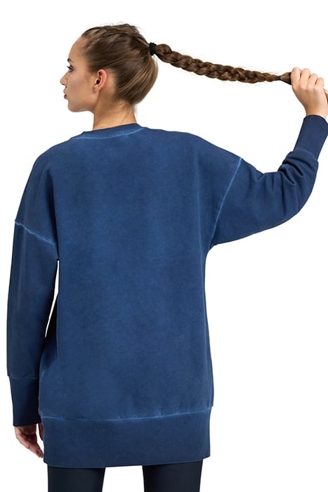 WOMEN'S ARENA ICONS OVERSIZE CREW NAVY DELAVE-NAVY-WHITE 2