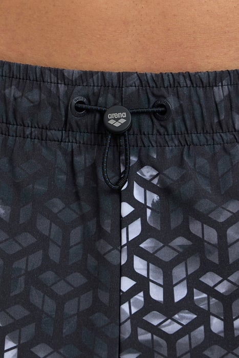 MEN'S ARENA EVO BEACH SHORT AO BLACK MULTI 6