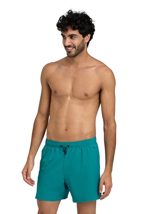 MEN'S ARENA EVO BEACH SHORT SOLID GREEN LAKE 1