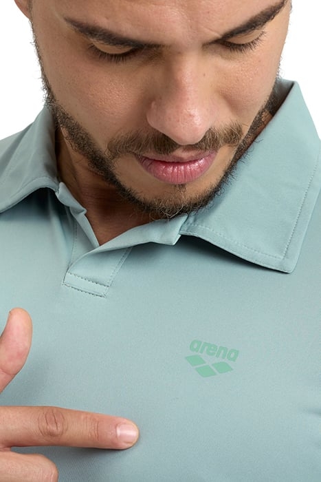 MEN'S POLOSHIRT SOLID JADE-DARK OLIVE 4