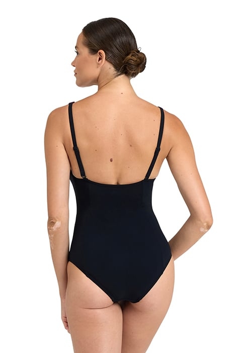 W ISABEL LIGHT CROSS BACK ONE PIECE R BLACK-ROSE VIOLET 2