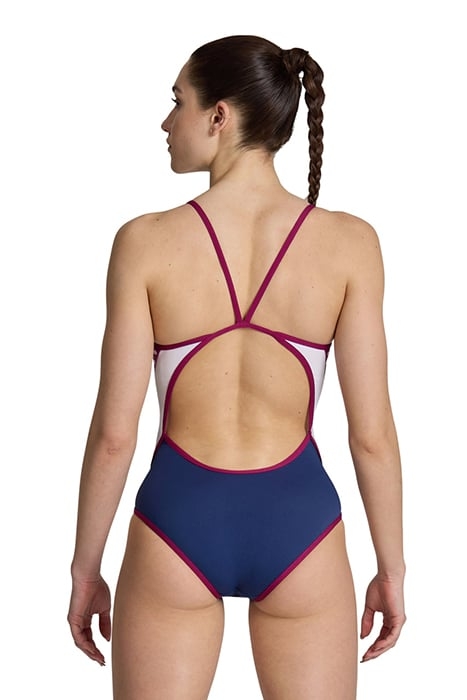 WOMEN'S ARENA ICONS SWIMSUIT SUPER FLY B NAVY-BLUE COSMO-WHI 2