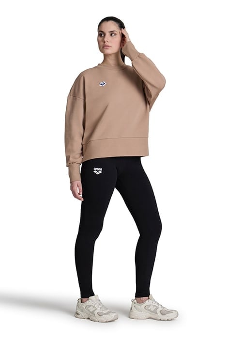WOMEN'S OVERSIZED CREW NECK CARAMELO 3