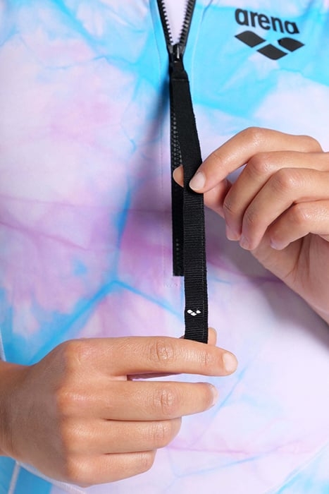 WOMEN'S FULL BODY SHORT LEG MPH CYAN MULTI TIE&DYE 8