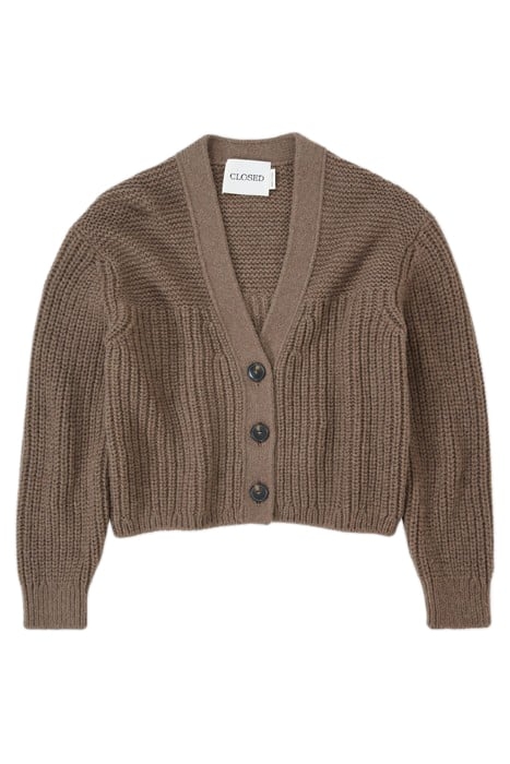 V CARDIGAN LONG SLEEVE OLD PINE 4