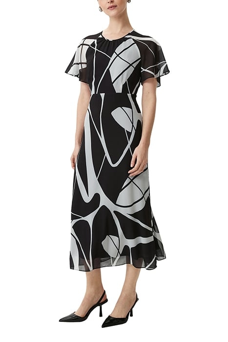 COMMA DRESSES GREY/BLACK 4