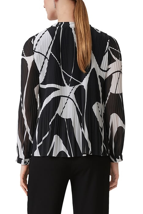 COMMA BLOUSES GREY/BLACK 2