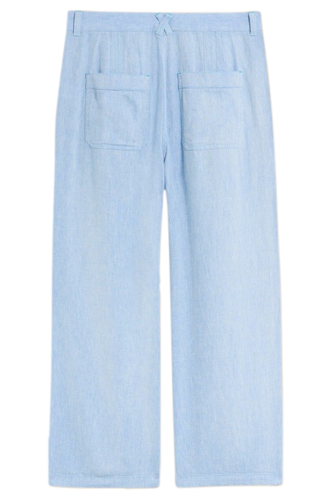 HARPER LINEN BLEND TROUSER CHAMBRAY BLUE 3
