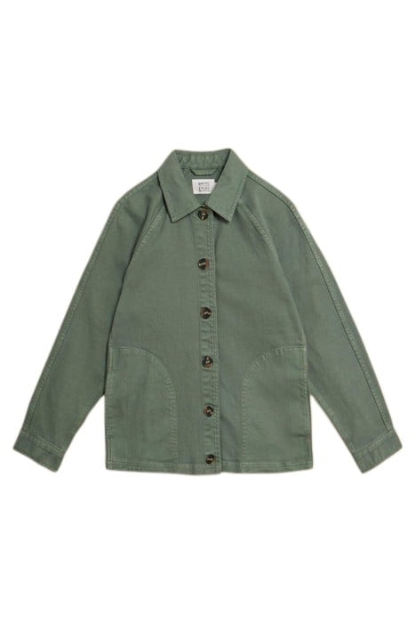 EDEN DENIM JACKET MID GREEN 2