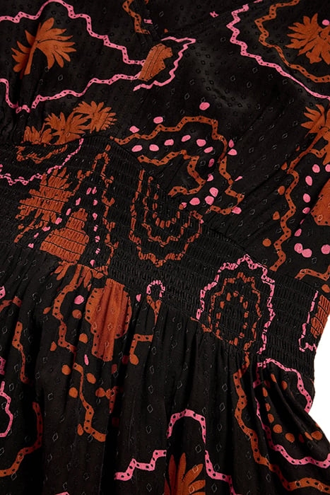 EDIE ECO VERO MAXI DRE BLACK PRINTED 4