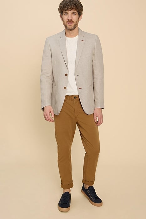 LINEN BLAZER NATURAL WHITE 1