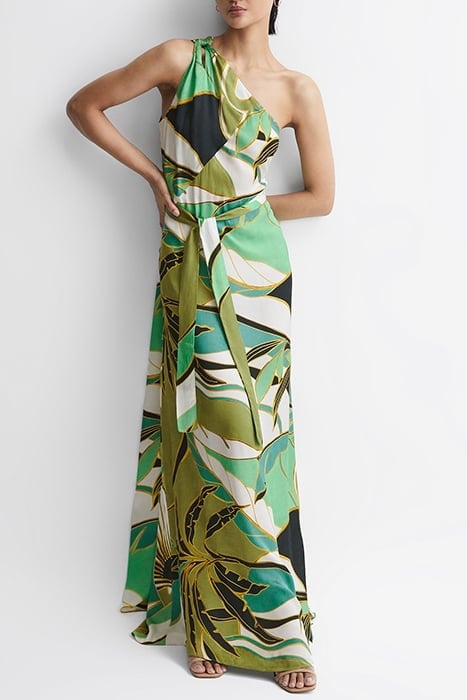 TINA-JUNGLE MAXI DRESS GREEN 1
