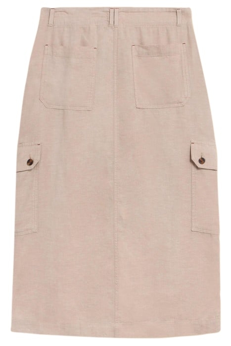 ARABELLA LINEN BLEND SKIRT LIGHT NATURAL 3