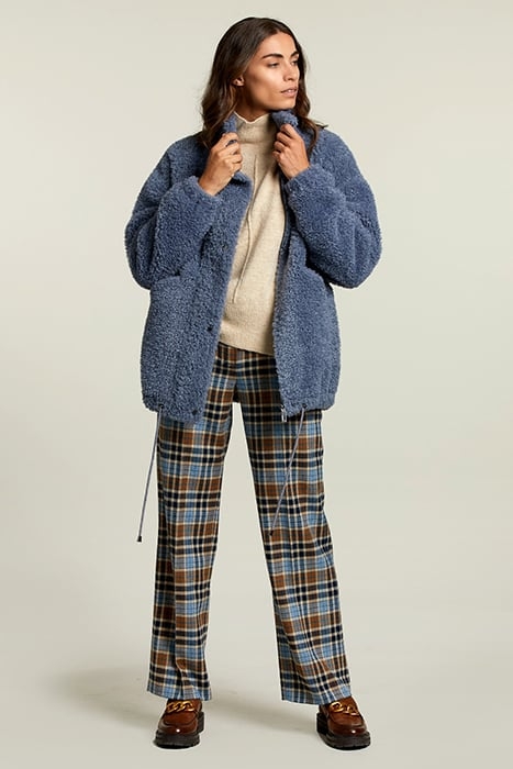 DENIM MOCK NECK COAT 3