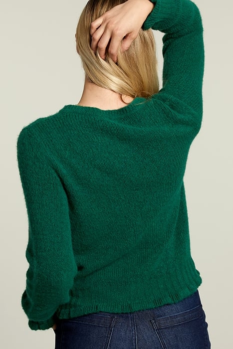 GREEN CREW NECK SWEATER 2