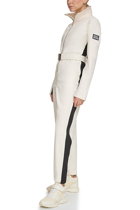 BELTED ONE PIECE SKI WHITE 2