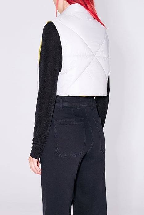 STONE BOXY PADDED VEST 2