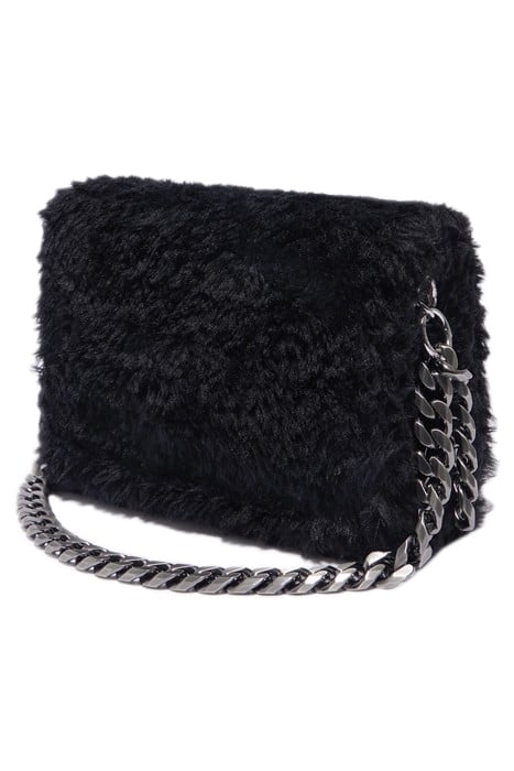 M BLACK FUR SHOULDER BAG 2