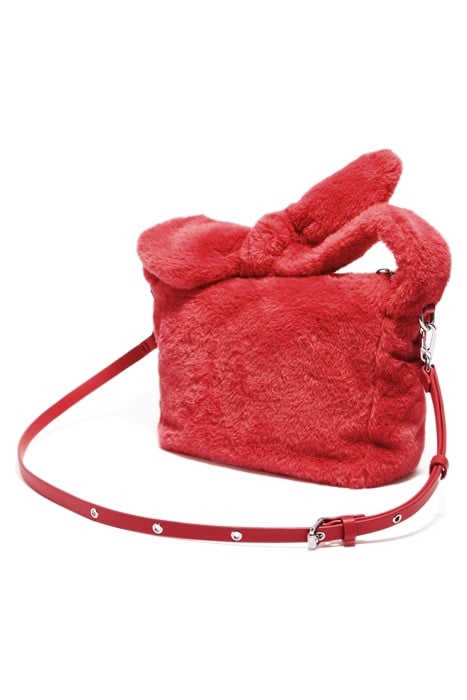 S RED FUR HOBO BAG 2