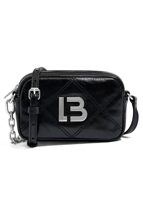 XS BLACK LEATHER CROSSBODY BAG 1