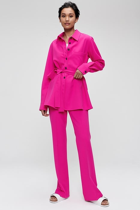 LOOSE SHIRT JACKET PINK 4