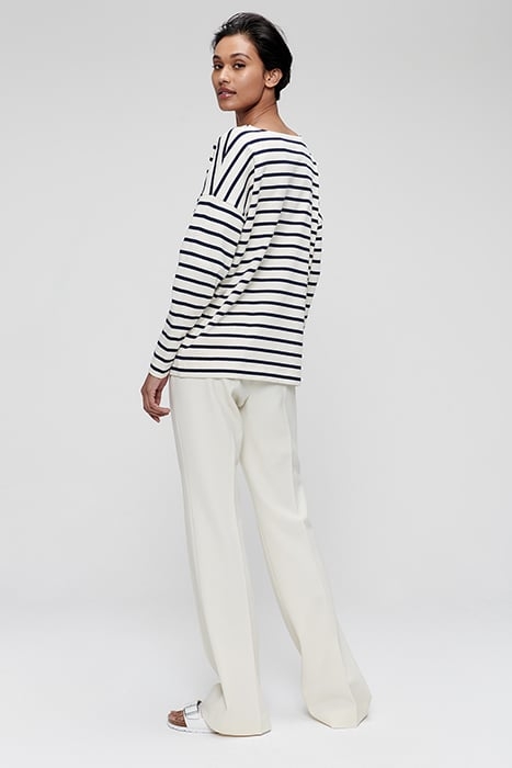 LONG BASIC FLARE PANTS CREAM 3